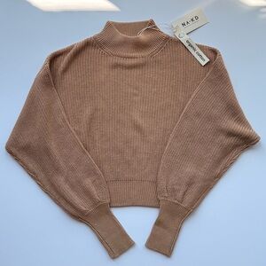 NWT Na-kd Tan Knit Sweater Small